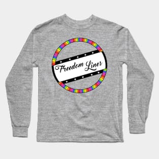 Freedom Lines- Rainbow Logo Long Sleeve T-Shirt